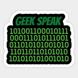 geek speak Sticker